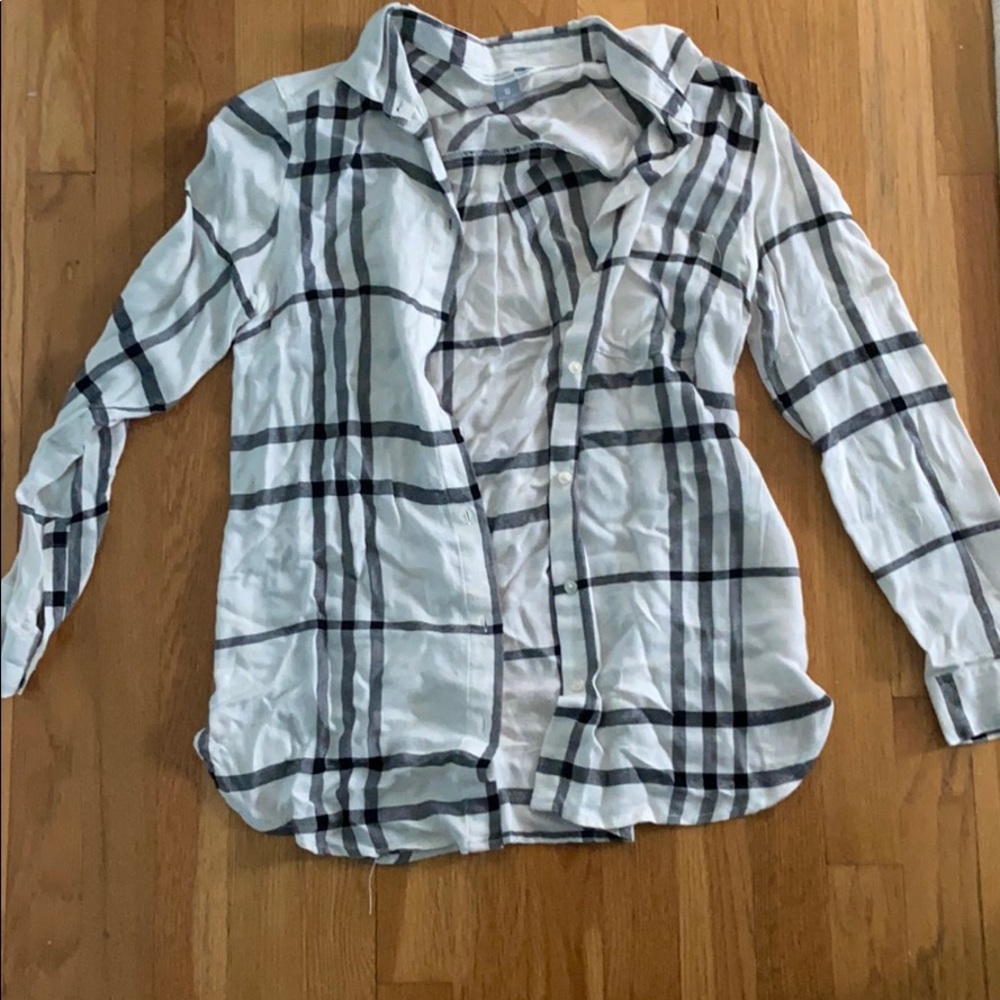 black and white flannel